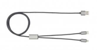 TRIDENT+ - Wzmocniony kabel USB 3 w 1, 1200mm