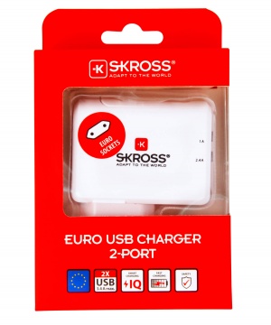 EU USB CHARGER 2 PORT - Ładowarka sieciowa - 2 porty