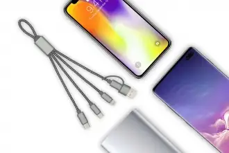 TRIDENT 2 - wzmocniony kabel USB 4w1 - 190mm
