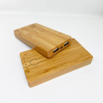 WOODZ BAMBOO - Ładowarka bezprzewodowa 5000 mAh wykonana z bambusa