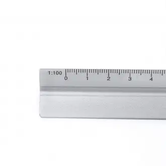 DINTEL - Linijka trójkątna ze skalą, 30 cm. 5 skali