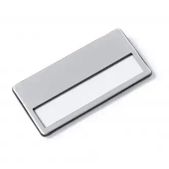 GANDA - Uchwyt na plakietkę z aluminiowym przodem