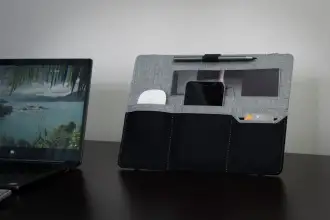 Clipboard Eco - Organizer przenośny do laptopa wykonany z materiału RPET