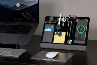 Clipboard Pro Eco - Organizer przenośny do laptopa wykonany z materiału RPET