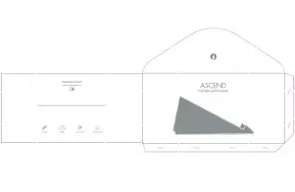 Ascend Eco - Przenośny stojak do laptopa wykonany z materiału RPET
