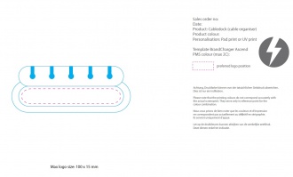 Cabledock Eco - Organizer do kabli wykonany z materiału RPET