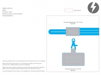 Lany Eco - Smycz do telefonu wykonana z materiału RPET