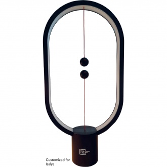 Heng Balance Lamp Ellipse Color - Lampa z lewitującym włącznikiem , czarna