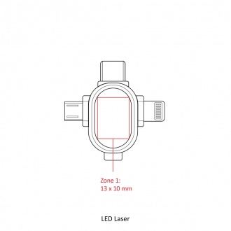 LIPANOI - Kabel ładujący 6w1 z podświetleniem logo LED