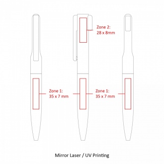 2IN1 METAL USB - Pamięć USB z długopisem