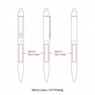 JOT STYLUS - Długopis metalowy z mechanizmem obrotowym