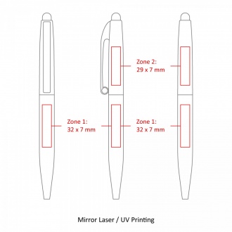 CLAW STYLUS - Długopis metalowy z mechanizmem obrotowym