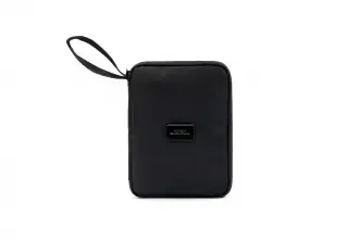 Rover Eco black - Etui podróżne A5 wykonane z materiału RPET