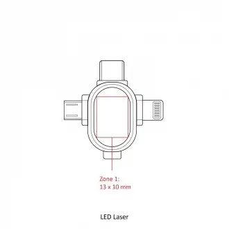 LIPANOI - Kabel ładujący 6w1 z podświetleniem logo LED