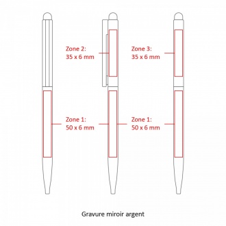 SARI THIN STYLUS - Długopis metalowy z mechanizmem obrotowym