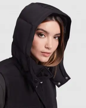 Reine - Damski bezrękawnik puchowy z odpinanym kapturem.