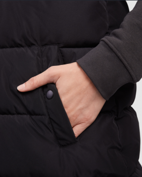 Reine - Damski bezrękawnik puchowy z odpinanym kapturem.