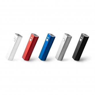 Bony - Powerbank z aluminium z recyklingu, 2600 mAh