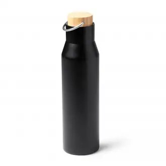 Meyer - Termos wykonany ze stali nierdzewnej 304 z podwójnymi ściankami z bambusową zakrętką. Pojemność: 550 ml.