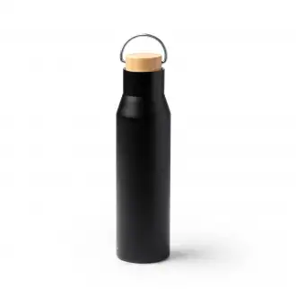 Meyer - Termos wykonany ze stali nierdzewnej 304 z podwójnymi ściankami z bambusową zakrętką. Pojemność: 550 ml.