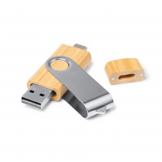 Gatlin - Pamięć USB 3.0 z korpusem wykonanym z bambusa (32GB).