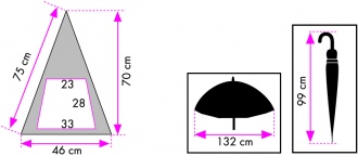 GOLF KINGSIZE - Parasol typu golf bez automatu