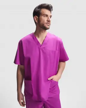 Panacea - Fartuch medyczny unisex z krótkim rękawem