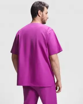 Panacea - Fartuch medyczny unisex z krótkim rękawem