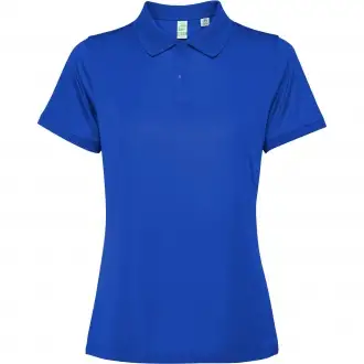 TORMO WOMAN - Damska koszulka techniczna polo z krótkim rękawem i guzikami na zatrzask. Poliester z recyklingu, 125 g/m².
