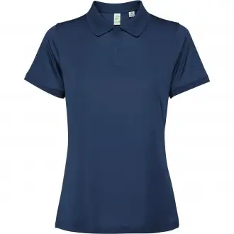 TORMO WOMAN - Damska koszulka techniczna polo z krótkim rękawem i guzikami na zatrzask. Poliester z recyklingu, 125 g/m².