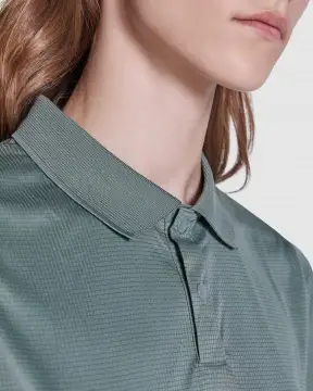 TORMO WOMAN - Damska koszulka techniczna polo z krótkim rękawem i guzikami na zatrzask. Poliester z recyklingu, 125 g/m².