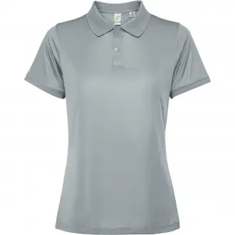 TORMO WOMAN - Damska koszulka techniczna polo z krótkim rękawem i guzikami na zatrzask. Poliester z recyklingu, 125 g/m².