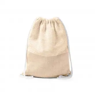 MADEIRA - Pareo/plecak sznurkowy (2w1), bawełna z recyklingu 180 g/m²
