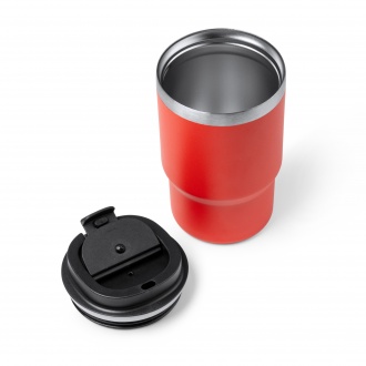 Venturi - Recycled 304 stainless steel thermal mug with double walls with matte finish, 560ml.