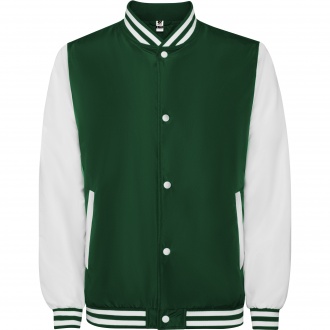 CALIFORNIA - Two-tone unisex jacket with quilted interior, zipper pockets and snap buttons.