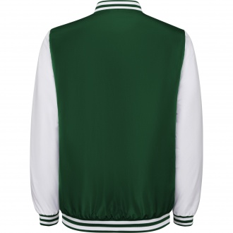 CALIFORNIA - Two-tone unisex jacket with quilted interior, zipper pockets and snap buttons.