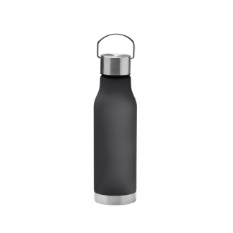 Magox - Bottle made of RPET polyester with translucent matte finish with cap, handle and stainless steel bottom.