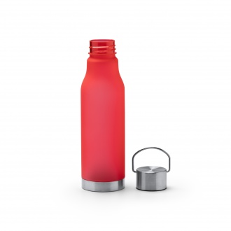 Magox - Bottle made of RPET polyester with translucent matte finish with cap, handle and stainless steel bottom.