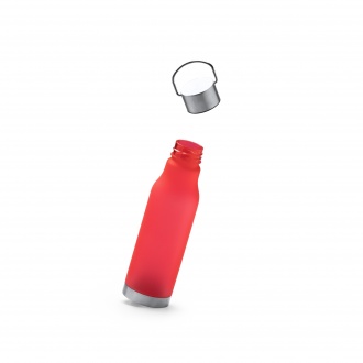 Magox - Bottle made of RPET polyester with translucent matte finish with cap, handle and stainless steel bottom.