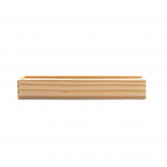 Ludus - 2 sets of games, a deck of cards made from recycled cardboard and wooden domino dice, packaged in a wooden box.
