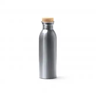 Levu - Butelka wykonana ze stali nierdzewnej 304 pochodzącej z recyklingu o matowym wykończeniu z bambusową zakrętką. Pojemność: 650 ml.