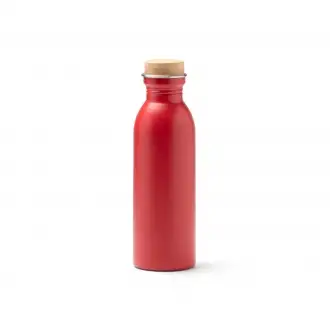 Levu - Butelka wykonana ze stali nierdzewnej 304 pochodzącej z recyklingu o matowym wykończeniu z bambusową zakrętką. Pojemność: 650 ml.