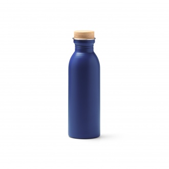  Levu - Bottle made of recycled 304 stainless steel with a matte finish and a bamboo cap. Capacity: 650 ml.