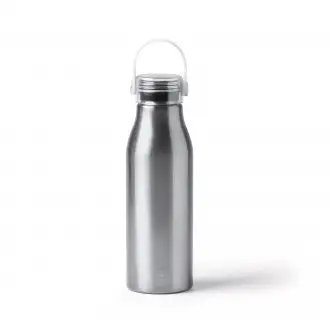 Fental - Butelka wykonana z aluminium pochodzącego z recyklingu z przezroczystym korkiem i pasującym, silikonowym uchwytem. Pojemność: 750 ml.