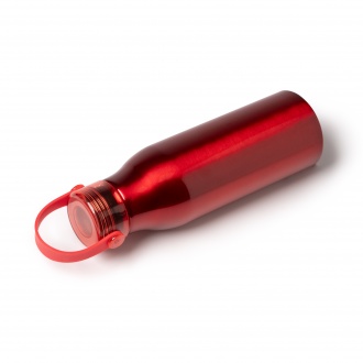 Fental - Bottle made of recycled aluminum with a transparent stopper and matching silicone handle. Capacity: 750 ml.