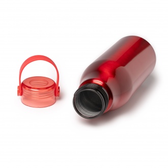 Fental - Bottle made of recycled aluminum with a transparent stopper and matching silicone handle. Capacity: 750 ml.