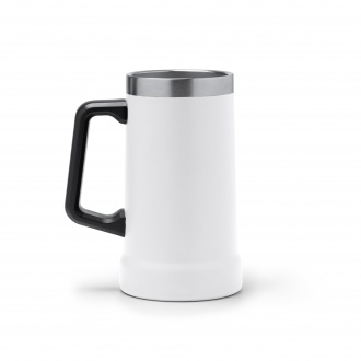 Ronin - Mug with recycled 304 stainless steel handle, double wall with matte finish, capacity 700ml.