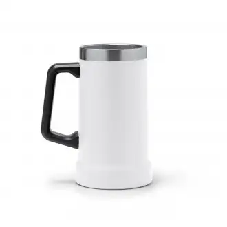 Ronin - Kubek z uchwytem ze stali nierdzewnej 304 pochodzącej z recyklingu, z podwójnymi ściankami o matowym wykonczeniu, pojemnośc 700ml.