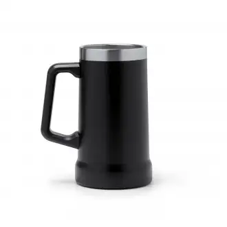 Ronin - Kubek z uchwytem ze stali nierdzewnej 304 pochodzącej z recyklingu, z podwójnymi ściankami o matowym wykonczeniu, pojemnośc 700ml.