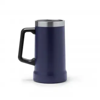 Ronin - Kubek z uchwytem ze stali nierdzewnej 304 pochodzącej z recyklingu, z podwójnymi ściankami o matowym wykonczeniu, pojemnośc 700ml.
